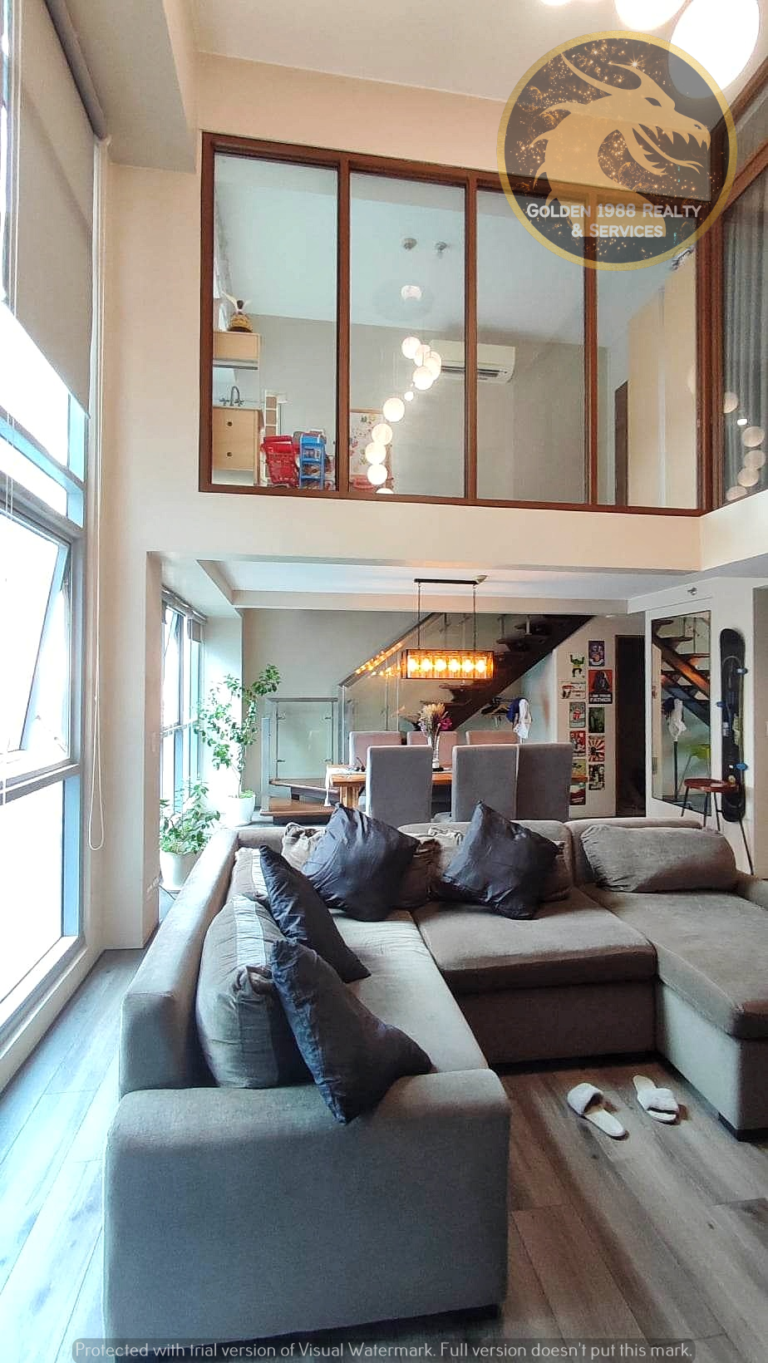 2 Bedroom loft unit fully furnished in Eastwood city for sale