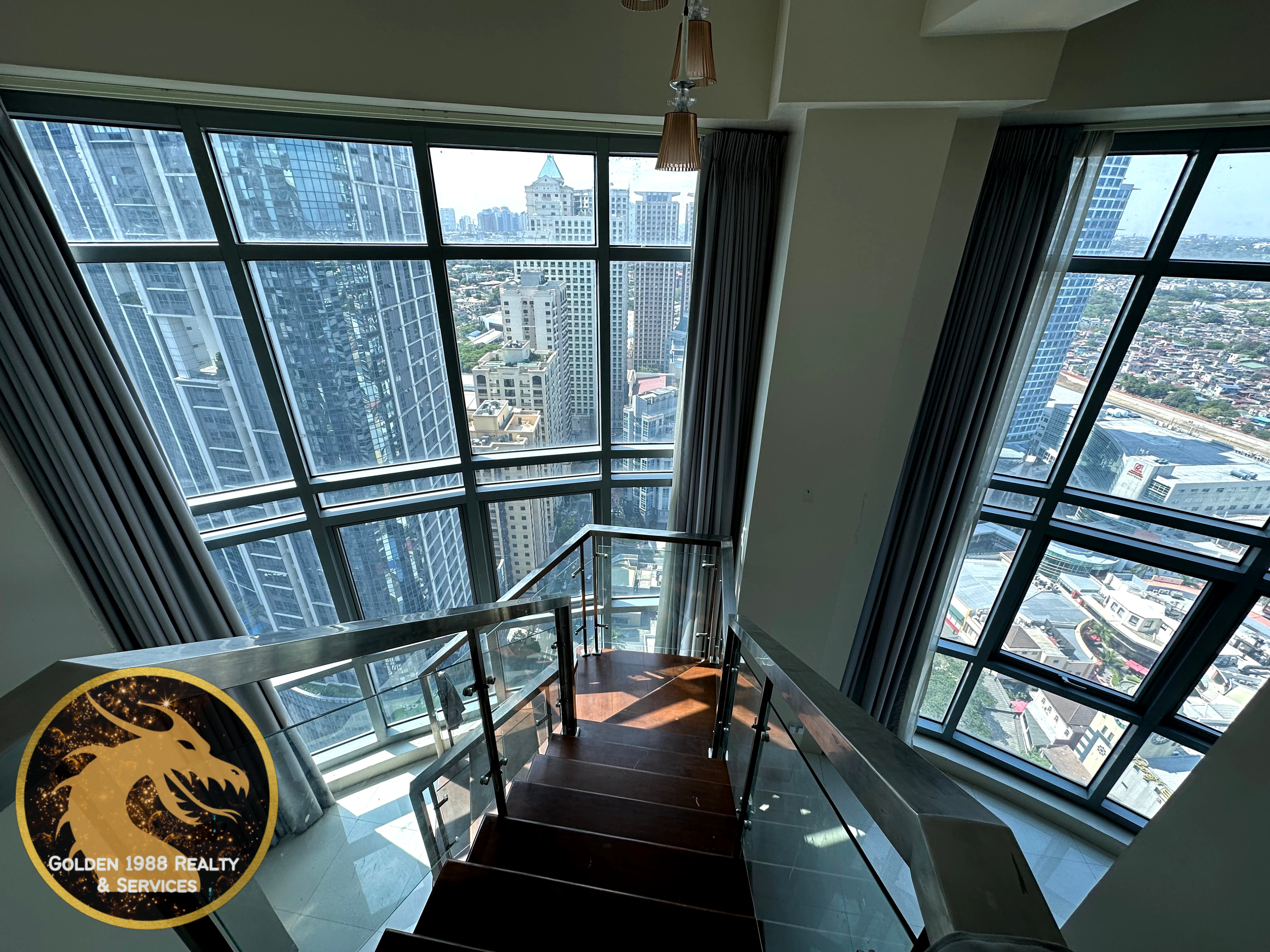 Bird's eye view of the whole Eastwood city from the 2 bedroom loft unit